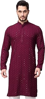 mirror work kurta for men