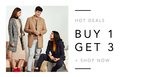 Hot Deal: Buy 1 get 3 offer on myntra fashion