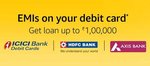 Debit Card EMI Loan on amazon loan upto Rs.100000