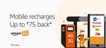 Flat Rs.75 Back on first Recharge Offer on Amazon pay Balance